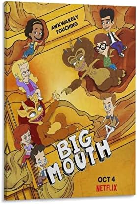 Голяма Уста - Американски Сладък Плакат с Анимационным Филм, монтиран на стената Художествен Плакат за детска Стая, Стенни Художествени