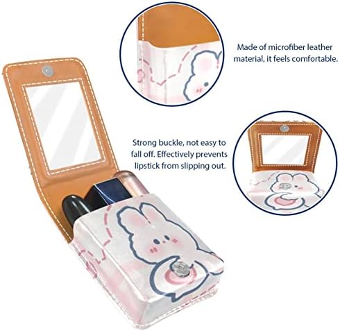 Косметичку ORYUEKAN, брилянтин, Брилянтин чанта с огледало преносим калъф за съхранение на червило с гланц за устни за съхранение