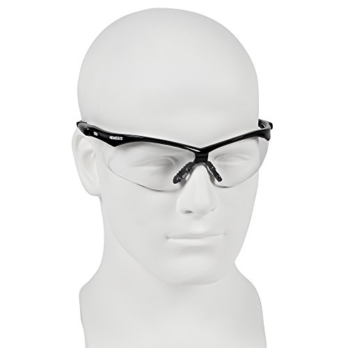 Защитни очила KLEENGUARD Nemesis CSA (20379), CSA сертифицирани, с прозрачни фарове за мъгла лещи в черна рамка, 12 двойки