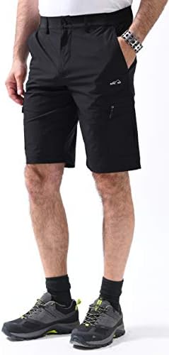 SVACUAM Мъжки Ежедневни бързо съхнещи Спортни къси Панталони за туризъм с Джобове