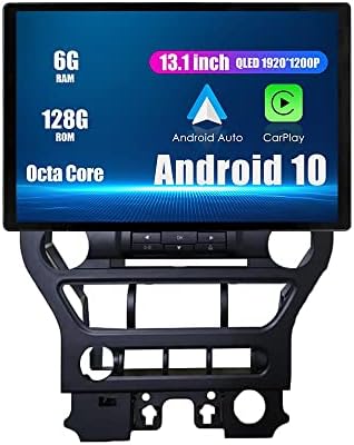 WOSTOKE 13,1 Android-Радио CarPlay и Android Auto Авторадио Автомобилната Навигация Стерео мултимедиен плейър GPS Сензорен екран с RDS функция на DSP БТ WiFi Подмяна на устройство за Ford Mustan