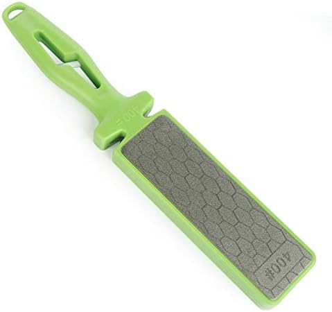 Острилки за ножове Aixubojch 5 в 1 Двустранен diamond sharpener за ножове (400/1000 грама), подходящ за ножове за ежедневна употреба.(Зелен)