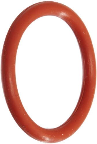 342 Силикон о-пръстен, Дюрометр 70А, Червено, диаметър 3-5 /8 , Външен диаметър 4, широчина 3/16 (опаковка от 10 броя)