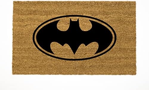 Добре дошли мат с Бэтменом - Забавен Подложка за украса на входната врата на открито и в закрити помещения - идеални за