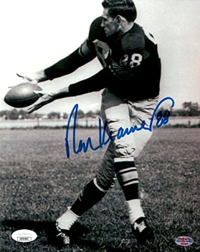 Рон Крамър Подписа 8X10 Снимка на Пакетиране с Автограф Vintage Catch JSA AB54663 - Снимки NFL с автограф