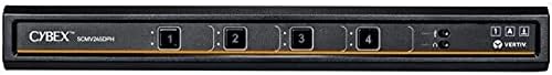Търговска мультивизорный KVM switch Vertiv Avocent, 8-портов мультивизор, двойно захранване с променлив ток, обща карта за достъп (САС), смяна на навигация на курсора (CNS), HDMI, Displa