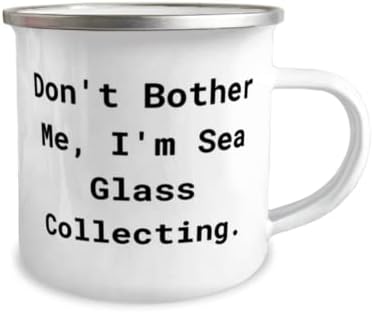 Чаша за къмпинг Inspire Sea Glass Collecting 12 унции, Не могат да Ме ядосат, аз съм Морско Стъкло, Подаръци За мъже и Жени, Подарък