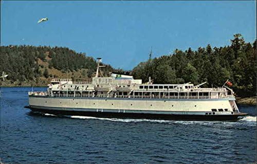 M. В. Кралица Виктория - ферибот услуга управление на Британска Колумбия е Транспортиране на Оригинална Картичка Винтажную