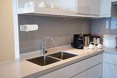 Стенен държач за хартиени кърпи DecorRack за кухня и баня, Гъвкав Небьющийся пластмаса и не съдържа BPA, Вертикално или хоризонтално