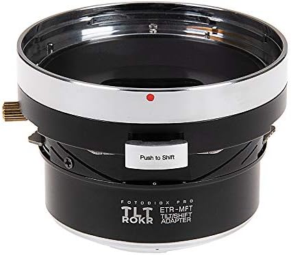 Fotodiox Pro TLT ROKR - Адаптер за закрепване на обектива с наклон/изместване за slr обективи Bronica ETR към корпуса беззеркальной камера с монтиране на Micro Four Thirds (MFT, M4/3)