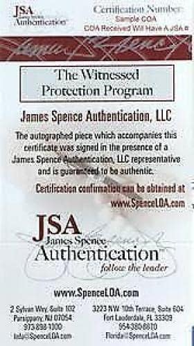 Каска-светкавица с автограф Эммитта Смит Каубои Mini Speed Реплика на гърба на JSA - Каски NFL с автограф
