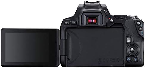 Само корпуса на огледално-рефлексен фотоапарат Canon EOS Rebel SL3 (черно), В комплекта е включена чанта за фотоапарат Lowepro, SD карта с обем 64 GB в комплекта софтуер за Mac, калъф