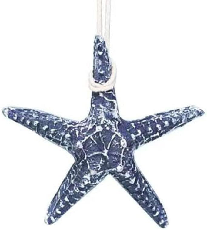 YOKIOU 1 бр. Морска звезда от изкуствена смола, Голяма синя 4,9 инча, Подвесная Риба-звезда, направи си сам, Плажен къщичка на брега на езерото, Домашен Сватбен Декор (1 * Тъ