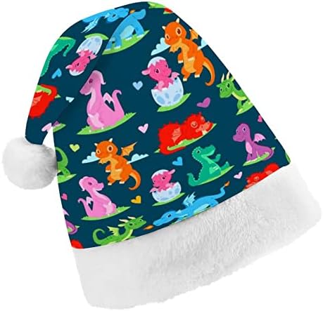 Цветни сладки дракони Коледна шапка на дядо коледа за червена коледна шапка Празнични сувенири, Коледни аксесоари за партита