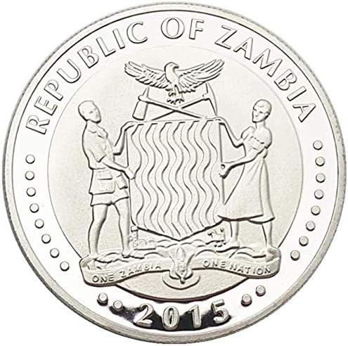 2015 Африканско Животно е Тигър и Леопард сребърно покритие Възпоменателна Монета Събиране на Монети Ремесленная Монета Триизмерна