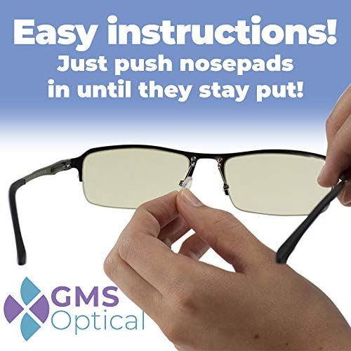 Изкуствени силиконови носа облицовка на XOXO Optical Air Bag за очила, слънчеви очила и средства за грижа за очите - 13 мм (3 чифта)