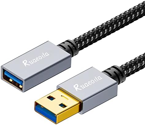 Ruaeoda Кратък Удлинительный кабел USB 3.0 с дължина 1 метър, високоскоростен достъп до USB удължителен кабел тип A за Playstation, Xbox,