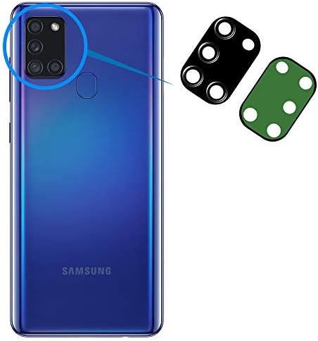 Подмяна на стъклен обектив на задната камера MMOBIEL е Съвместим с Samsung Galaxy A21s 2020 Г. - с Вкл. Двупосочен лепило, Пинсети и Салфетка