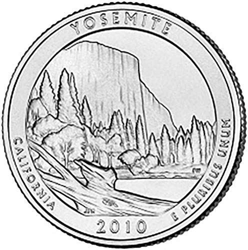 2010 D Сатинировка Yosemite California National Park NP Quarter Choice Необращенный монетен двор на САЩ