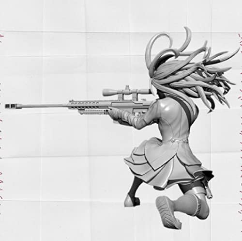 Комплект Фигури от смола Goodmoel 1/24 Fantasy Agent Female Warrior в Разглобено формата и Небоядисана Thumbnails/cK-3062