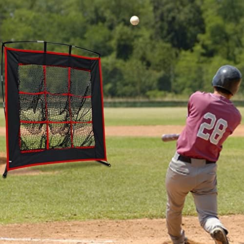 9 Луночный Софтбол Бейзболна Питчинговая мрежа за удар по мишена с кухненски удар Софтбол Бейзболна Тренировочная мрежа за отбивания удари
