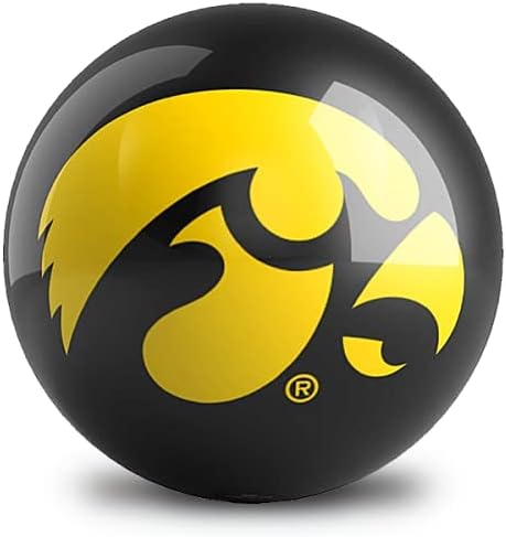 Топка за боулинг On The Ball NCAA Iowa Hawkeyes за боулинг Без пробиване, който да бъде Одобрен от USBC, е на Разположение в 6,