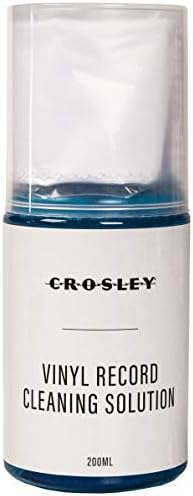 Комплект за почистване грампластинок Crosley AC1024A 5 в 1 с четка от въглеродни влакна, тъкан от микрофибър, с препарат за