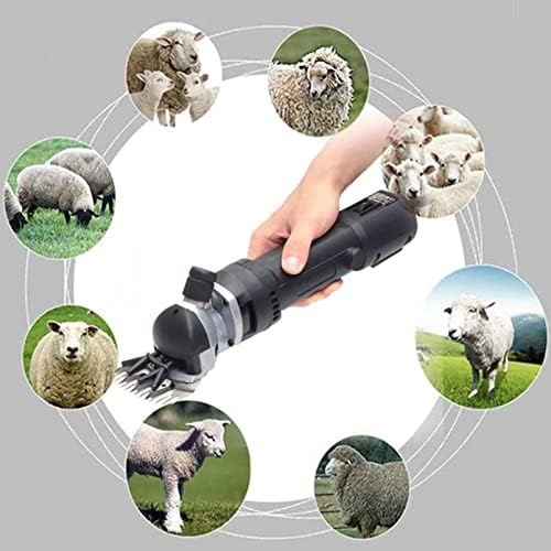 便利100350 W Електрически Професионални Ножици за стригане на овце Електрически Метални Ножици за разкрояване на добитък за Бръснене Вълна от Овце, Кози, говеда и друг?