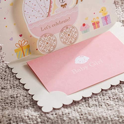 Комплекти Покани Картички WISHMADE 20 Парчета Розови За Печат на Рожден Ден Момичета, Детски Душ с Конвертами