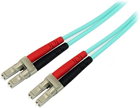 StarTech.com 5 м (15 фута) мулти-режим оптичен кабел LC/ UPC-LC/UPC OM4, като 50 / 125μm хм LOMMF /VCSEL Zipcord, мрежа 100G, ниска затихване,
