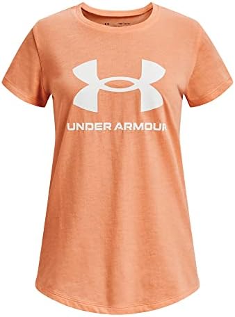 Тениска с къс ръкав в спортен стил за момичета Under Armour
