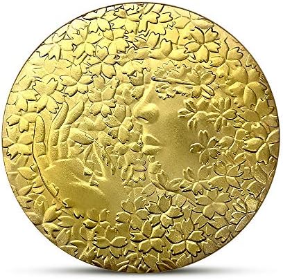 Adacryptocoincryptocurrency Любима Монета Цветен Храст Женска Японска Монета Позлатен Виртуална Монета Занаяти Щастливата Монета