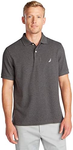 Мъжки Однотонная риза с къси ръкави Наутика с къс ръкав, CharcoalHtr, XL