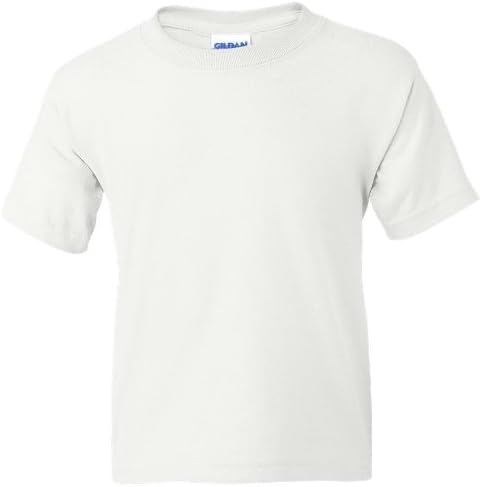 Младежка Тениска Gildan Activewear 50/50 Ultra Blend, БЯЛА