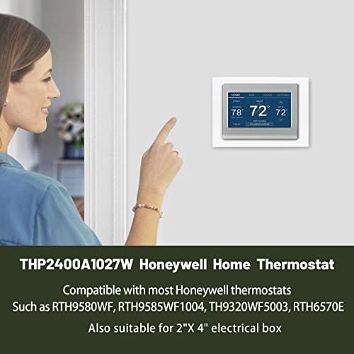 Подмяна на стенните плочи термостат за Honeywell Home THP2400A1027W Бяла Подплата В Събирането, Пластмасовия Капак на Термостата