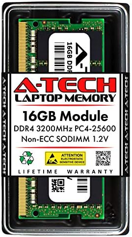 Подмяна на памет A-Tech обем 16 GB за изключително важно CT16G4SFRA32A|DDR4 3200 Mhz PC4-25600 1,2 260-пинов модул с памет sodimm памет