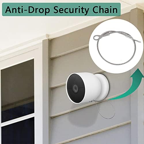 Закрепване за камерата OYOCAM Anti-Drop Security Chain Nest, Съвместимо с Google Nest Cam (батерия) Функция за защита на