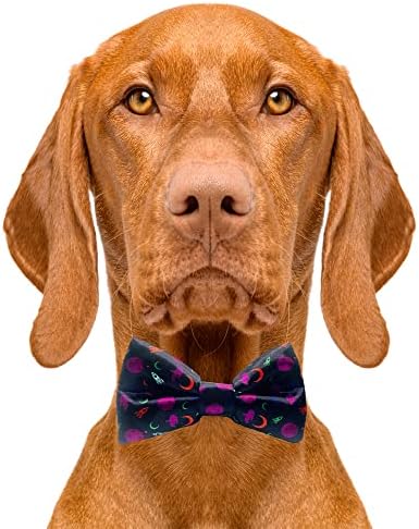 Сладък вратовръзки-пеперуди за кучета Neon Planets - 2 x 4, Висококачествени Вратовръзки-пеперуди за кучета - Необичайна