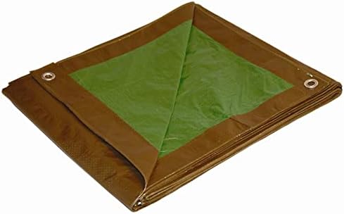 10x12 Многоцелеви кафяв /зелен НАЙЛОНОВА брезент средно съдържание на СУХ покрив (10x12 инча) (опаковка от 2 броя)