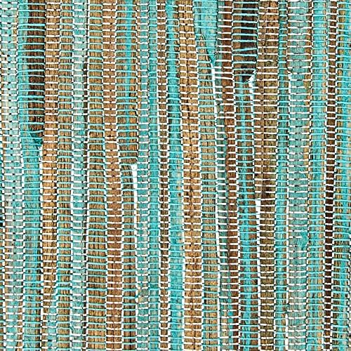 Салфетка SARO LIFESTYLE от трептящи тканого кърпичка, 14 x 20 См, Продълговати, Бирюзово-сребриста Комплект от 4