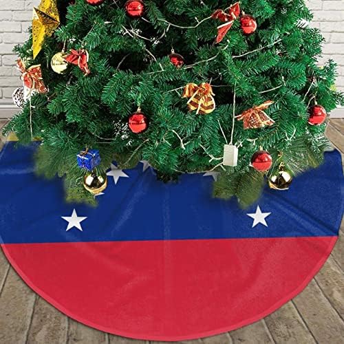 Пола за Коледната елха, 30-48-Инчов Знаме на Венецуела, Коледа Подложка за Коледна украса, Декорация за Празничната партита