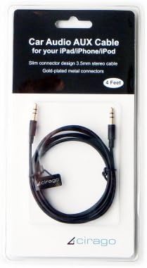 4-Крак Авто Аудио-помощен кабел Cirago AXC1000 (черен)