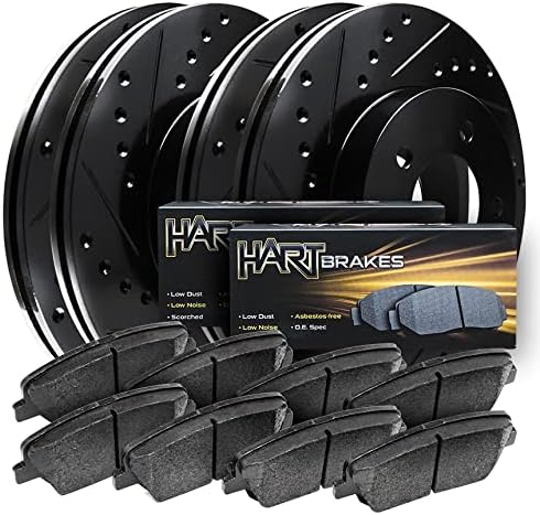 Комплект / типът на задните спирачки и ротори Hart Brakes |Размерът на Задните спирачни накладки | Спирачни ротори и подложки | Керамични