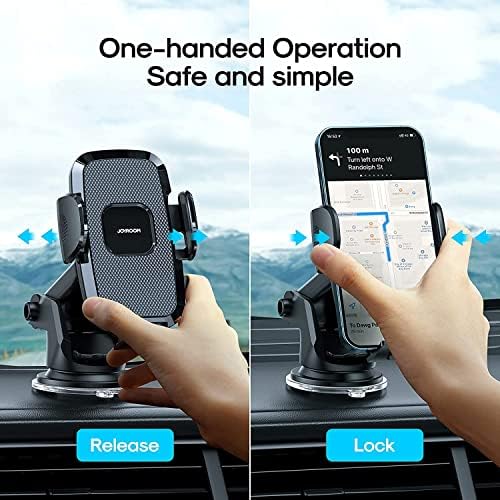 Черна Кола Планина за телефон на Предното Стъкло на превозното средство и на таблото на Притежателя на Телефона Универсален