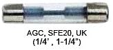Предпазител Littelfuse AGC75BP Agc Gls 5Cds/Pk, 7,5