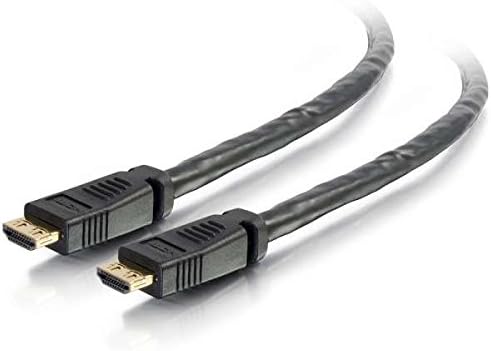 Кабел C2G HDMI, 4K, Високоскоростен HDMI кабел, 60 Hz, Изчислен на CL2P-Пленум, на 25 метра (7,62 м), Черен, Кабели в комплекта 42529