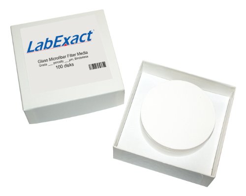 Стъклен филтър от микрофибър LabExact 1200011 классаА, боросиликатное стъкло, без халки, 1,6 микрона, 7,0 см (опаковка по 100