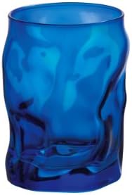 Двойна старомодни чаши Bormioli Rocco Sorgente 14.25 на унция, тъмно синьо, Комплект от 6