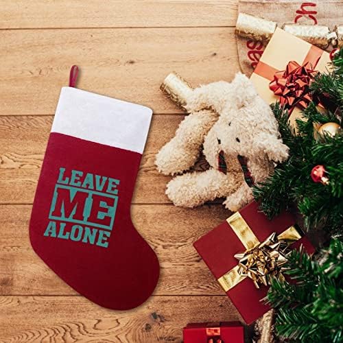 Оставете Ме на Мира Коледни Чорапи, Чорапи с Плюшено Камина, Висящи за Домашен интериор Елхи