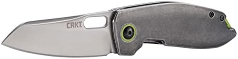 Сгъваем джобен нож CRKT Скица EDC: Универсален нож за всекидневна употреба в градски условия, нож от сатен овча кожа, слот за